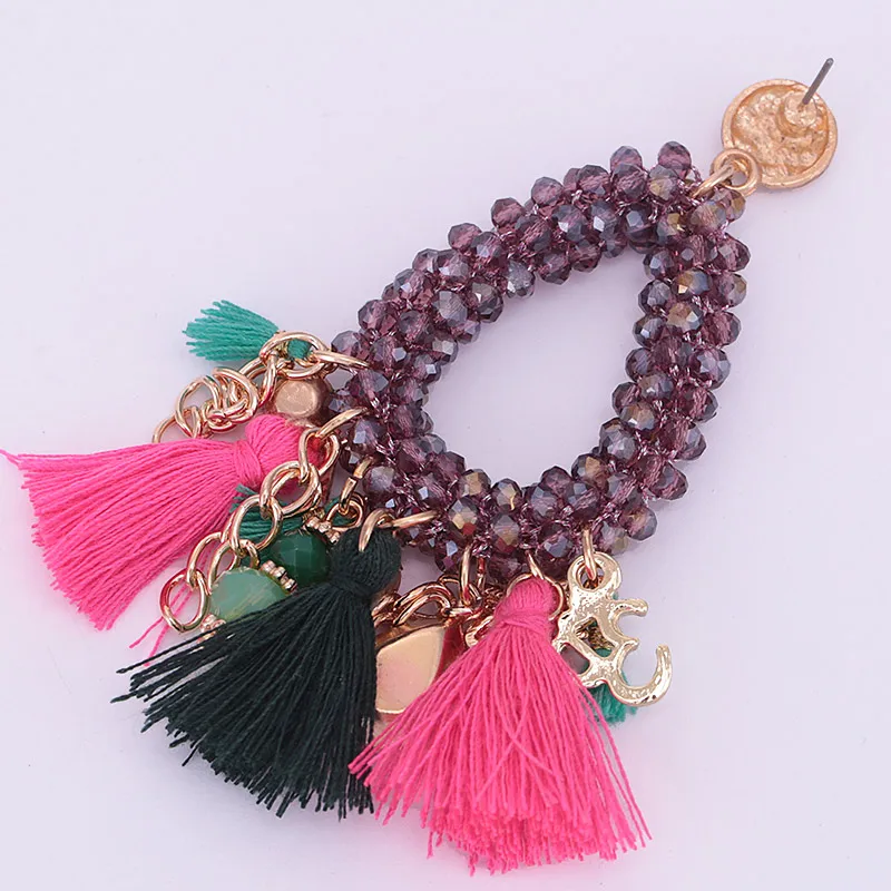 Sehuoran кисточкой серьги для женщин, серьги в виде капель с Boho Pendients свадебные серьги вrincos бижутерия Oorbellen женщина серьги Pendients подарки