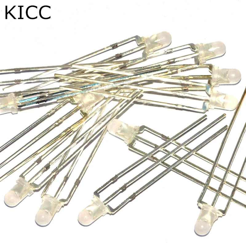 Двойной цвет общий анод красный зеленый 3 мм LED светоизлучающий диодный туман (100