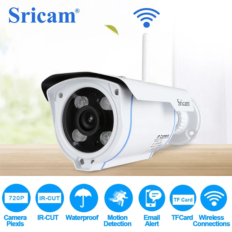 Sricam SP007 720 HD IP камера беспроводная WIFI 2 4 P2P Onvif sd карта наружная водонепроницаемая