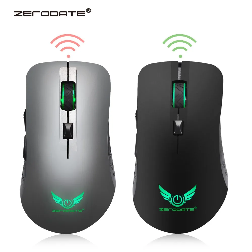 Оригинальная Беспроводная игровая мышь zerodat перезаряжаемая 2 4G с литиевой