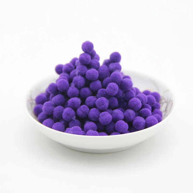 deep purple 8 мм 10 мм 15 мм 20 мм 25 мм 30 мм мягкий помпон мягкие пушистые Помпоны шарики DIY товары для шитья и рукоделия украшения детские игрушки - Цвет: deep purple