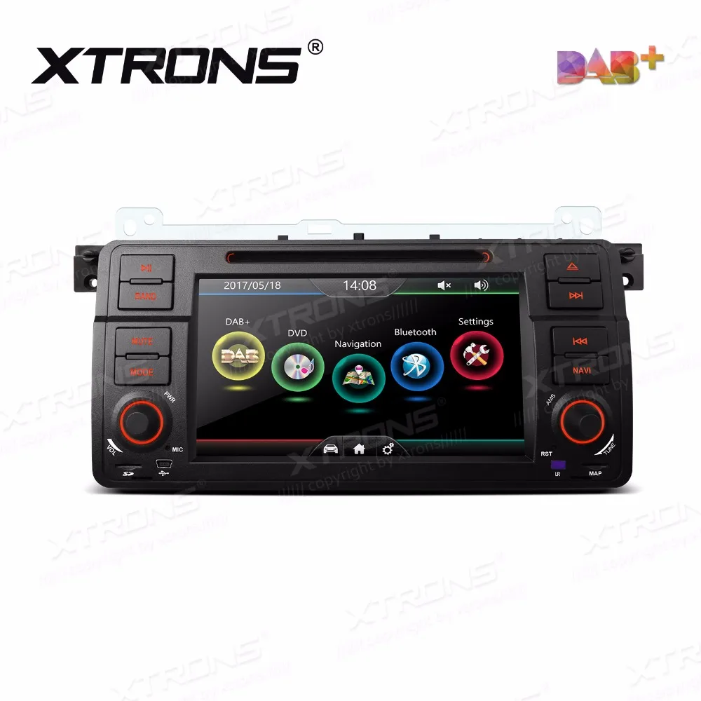 XTRONS 7-дюймовый автомобильный DVD-плеер 2 din радио DAB + Canbus GPS-навигация для BMW E46 / Rover 75