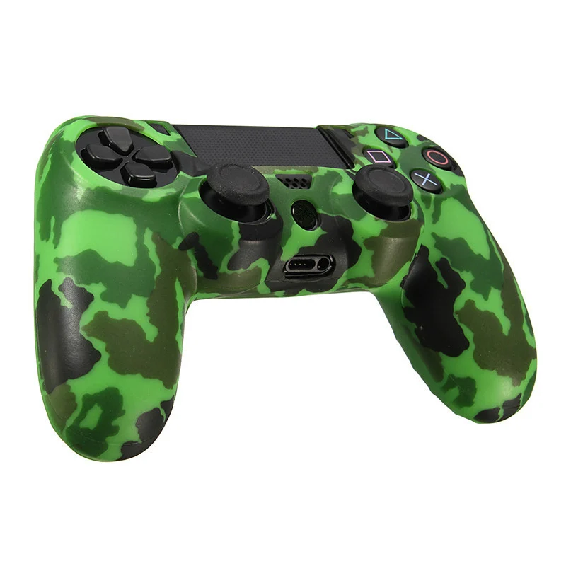 Прочный чехол для PS4 наклейка на джойстик камуфляжный мягкий силиконовый каучук