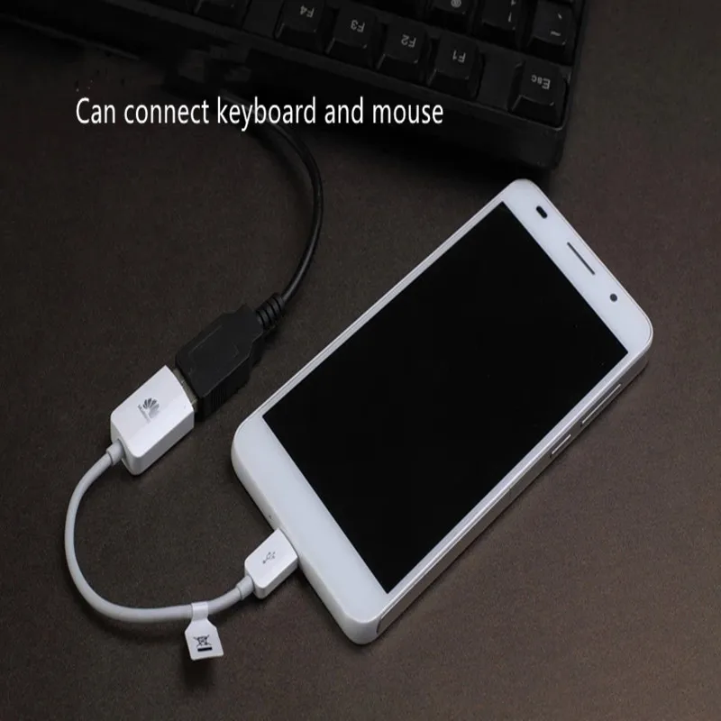 Оригинальный 15 см Huawei OTG кабель зарядного устройства Micro USB для передачи данных p10