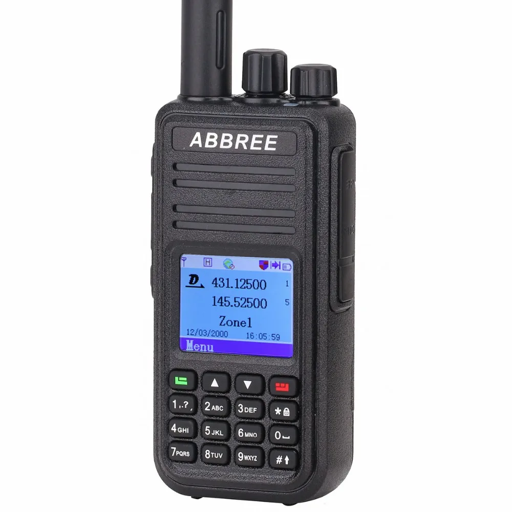 ABBREE DMR рация GPS VHF UHF два диапазона времени много 2 уровня цифровой/аналоговый радио