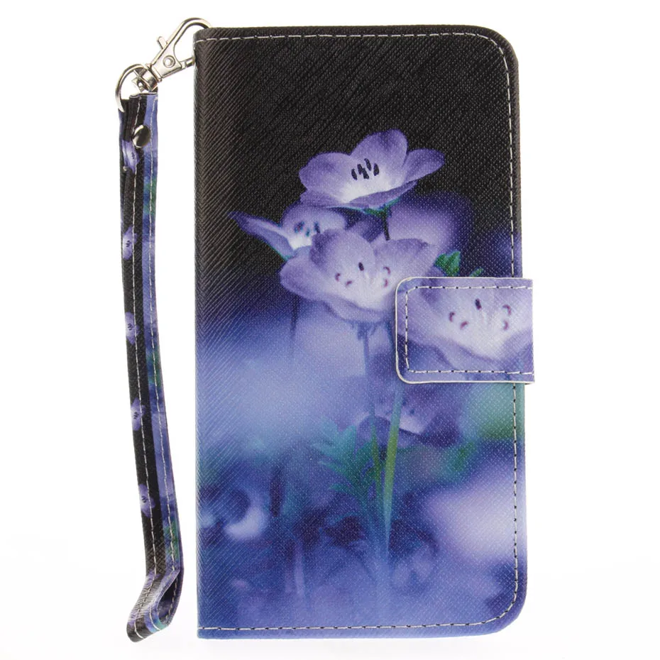 Luxury Leather Phone Case For huawei P8 P9 Lite 2017 Cartoon pattern Print Flip Cover with Card Slots Shell | Мобильные телефоны и