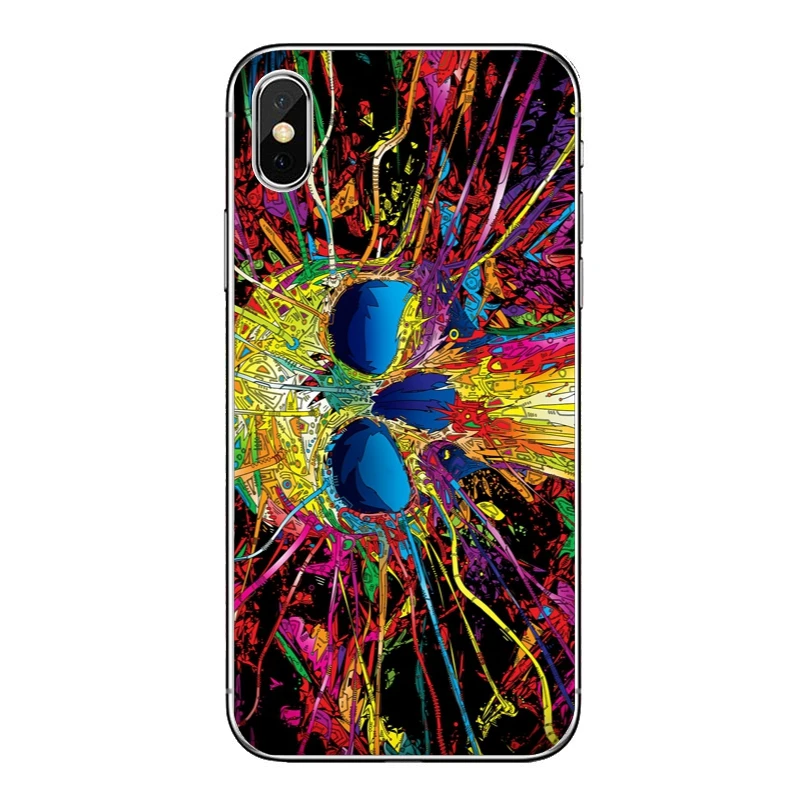 Психоделический абстрактный яркий LSD Trippy для iPhone X XR XS Max 8 7 6s 6 plus SE 5S 5c 5 4S 4 iPod Touch мягкий чехол для телефона