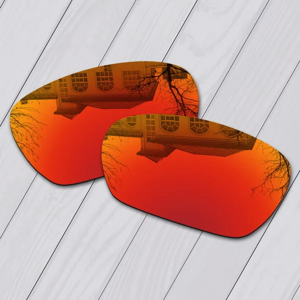 Fire Red Mirror E.O.S поляризованные улучшенные Сменные линзы для солнцезащитных очков Оукли-несколько вариантов - Цвет линз: Fire Red Mirror