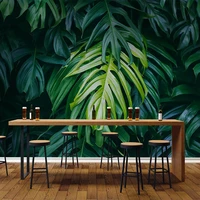 custom any size green leaves 3d photo wallpaper for kitchen living room restaurant background decoration mural papel de parede