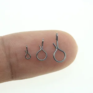 Rompin 100 телефон для ловли нахлыстом, быстрое соединение, вертлюг для мух, крючок и приманка, черный цвет, Высокоуглеродистая сталь, снасти