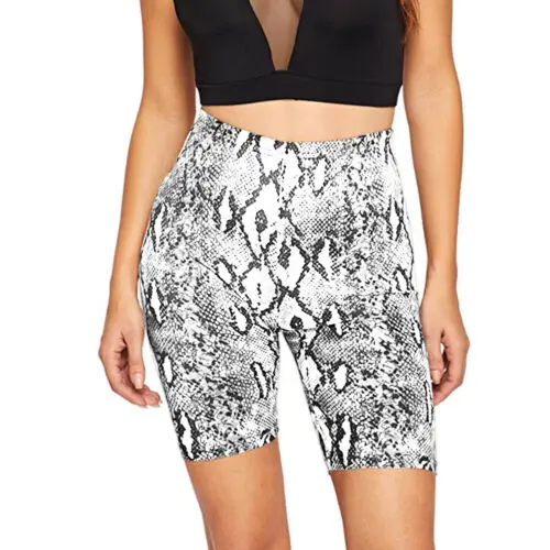 Женские шорты для танцев фитнеса йоги горячие штаны с принтом высокая талия