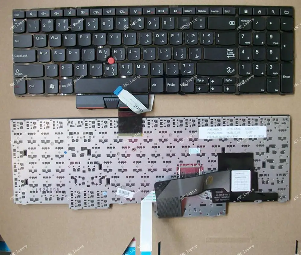 Новая AR арабская клавиатура для ноутбука lenovo IBM Thinkpad E520 E520S E525 черная рамка, с точечной ручкой