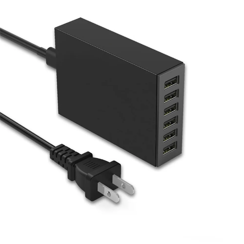 Мульти порты 6 USB настенное зарядное устройство 50 Вт/10 А usb зарядная станция для iPhone 5V10A умное зарядное устройство для xiaomi samsung huawei