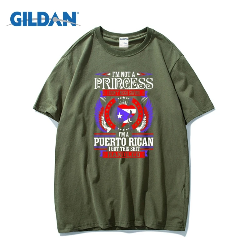 Im Not Princess Puerto Rican T-Shirts 2018 For Man Light Black T Shirts Clothes Custom Tee Shirt Design | Мужская одежда