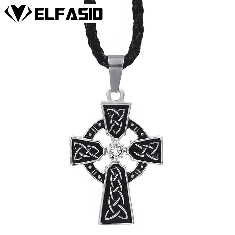 Кулон в кельтском стиле с цирконом 24 дюйма|pewter pendant|f pendantceltic knot |