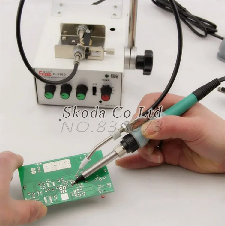 70W F3100B Foot Switch Send Tin Soldering Machine Automatic Feeding Constant Temperature Iron | Инструменты