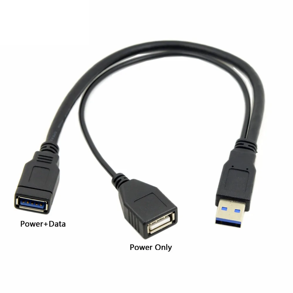 USB 3 0 USB3.0 Мужской к двойному женский Дополнительный силовой кабель для передачи