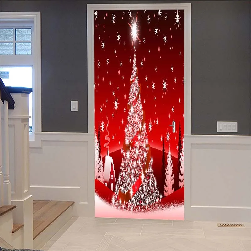 Door Stickers Прямая поставка 3D английские буквы наклейка на дверь для гостиной спальни DIY ПВХ самоклеющиеся обои водонепроницаемый Фреска Наклейка - Цвет: Door Stickers