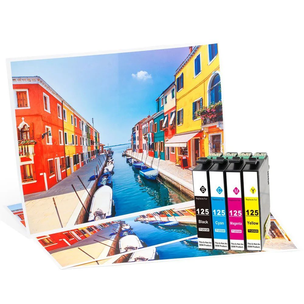 10 упаковок чернильных картриджей совместимых с принтером Epson 125 Stylus NX125 NX127 NX130 NX230