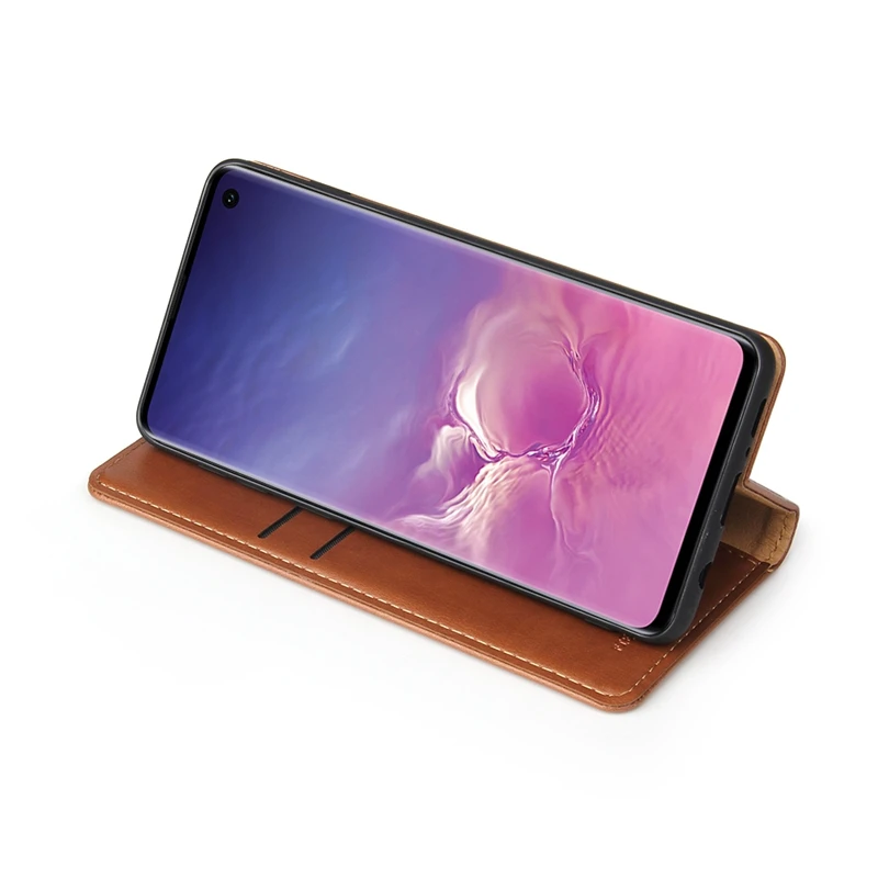 Магнитный чехол с подставкой кожаный откидной Чехол кошелек для samsung Galaxy S10e