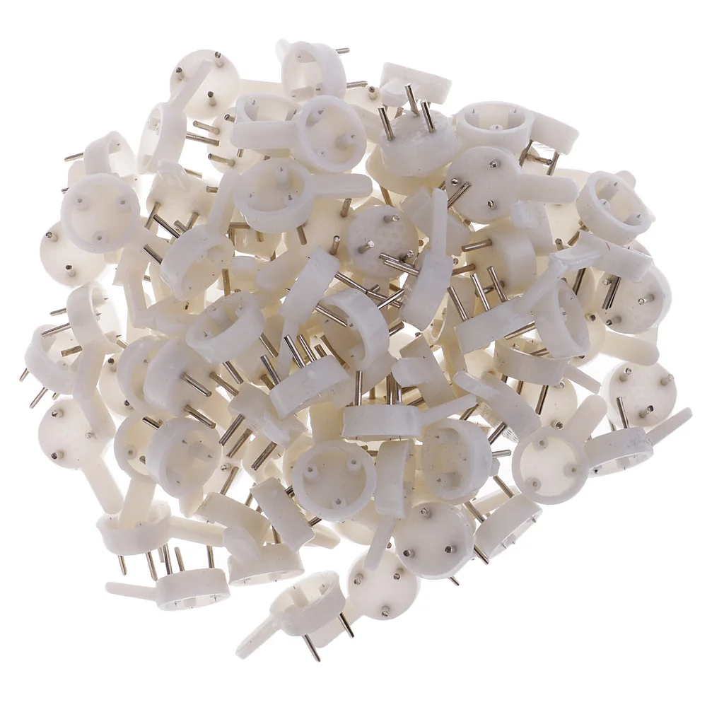 100 штук сверхпрочные пластиковые жесткие настенные крючки фото подвешивание