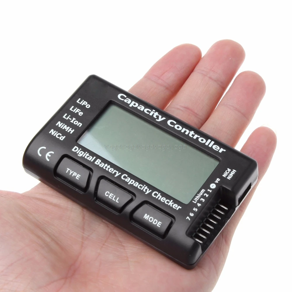 Цифровой измеритель емкости батареи RC CellMeter 7 для LiPo LiFe Li-Ion NiMH Nicd# H028