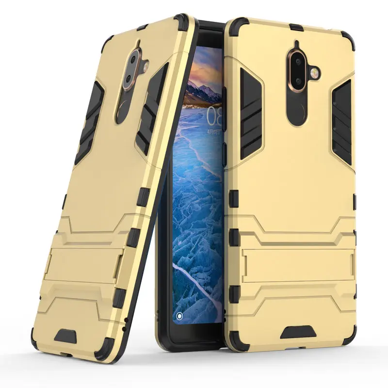 Защитный противоударный чехол для Nokia 7 Plus + 3D Shield PC силиконовый телефона Fundas Coque |