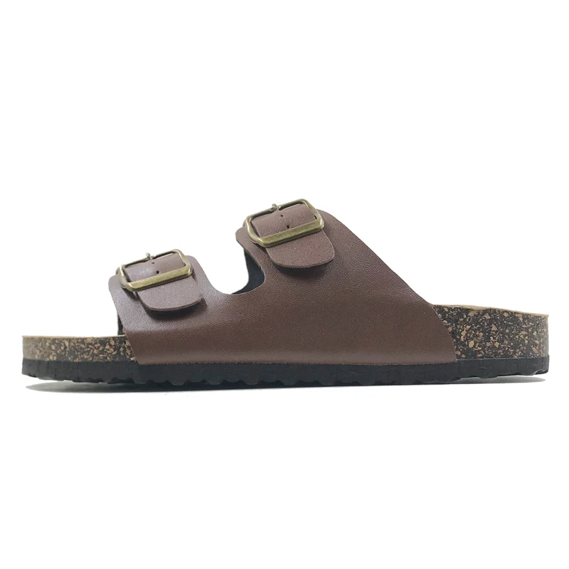 Style B Brown Летняя стильная обувь женские босоножки Пробковые босоножки Одежда высшего качества с пряжкой Повседневное сандалии, шлепанцы Большие Размеры 6-11 S - Цвет: Style B Brown