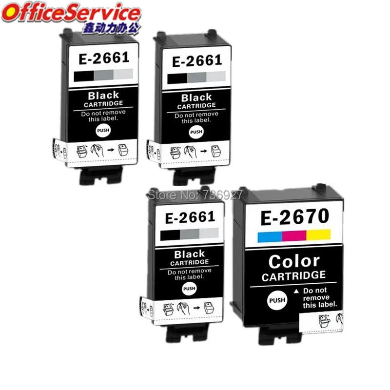 2bk t2661 Совместимость Картриджи с чернилами для Epson WorkForce wf 100w струйный принтер на