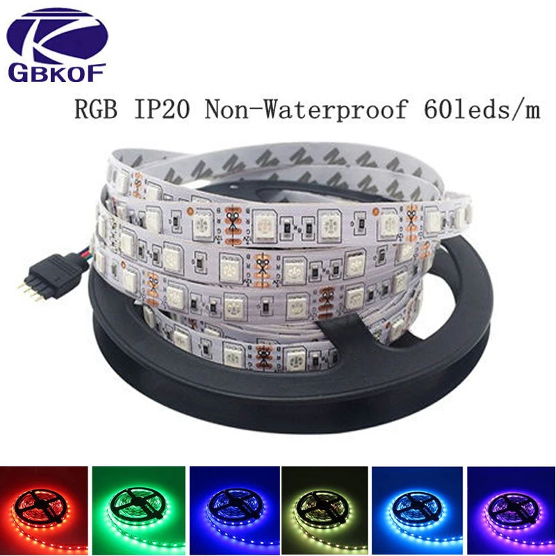 5050 2835 RGB светодиодный водонепроницаемый 5 м 300 s Лента luminaria luz DC 12 В белый теплый