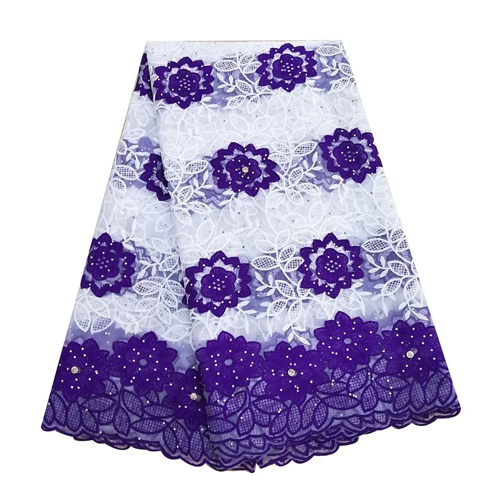 Новое поступление желтая африканская кружевная ткань вышитые камни молочный