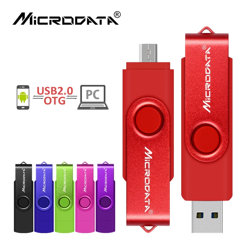 Многоцветные высокоскоростные флеш-накопители OTG USB 64 Гб 128 ГБ 8 16 32 флешки usb 2 0 для