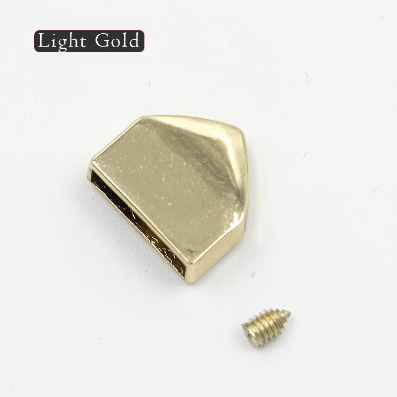 gold triangle 5 шт. DIY ремесло Металлические молнии винты вилки замок зажимы Сумка хвост стопор закрытие ремонт портной инструменты для одежды кошелек аксессуар для шитья - Цвет: gold triangle