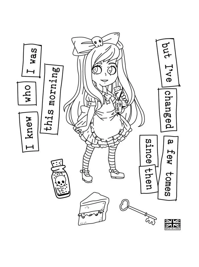 

GIRL stamp Clear Stamp for Scrapbooking Transparent Silicone Rubber DIY Photo Album Decor P11