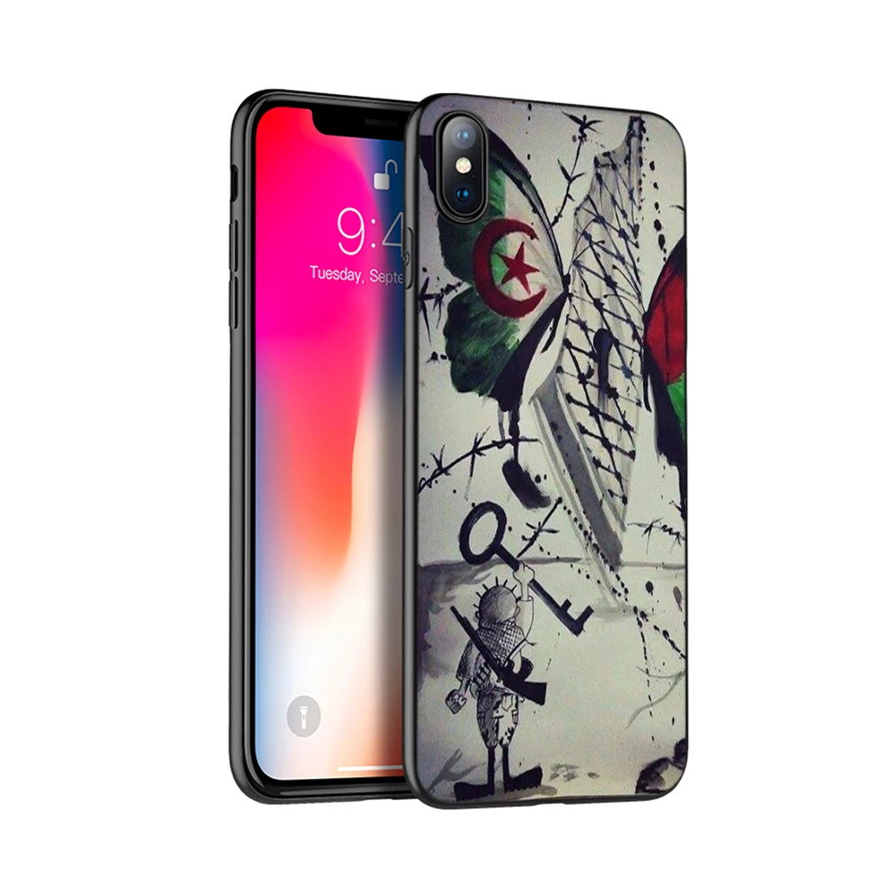 Черный чехол из ТПУ для iphone 5 5s SE 2020 6 6s 7 8 plus X 10 XR XS 11 pro MAX силиконовый с флагом