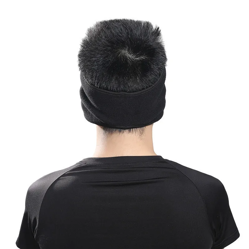 Winter Outdoor Riding Running Head Band Warm Headband with Windproof Earflaps Forehead Protection Headwrap Hair Band|headband running|headband