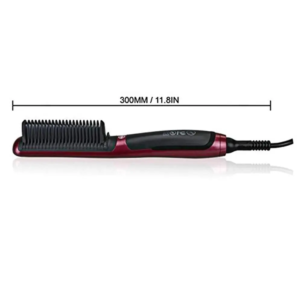 

Portable Men's Fast Beard Smooth Comb Fast Beard Straightener Multifunction Hair Curler LCD Monitor Ceramic Beard Comb