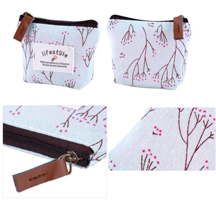 2 шт. мини дамы кошелек бумажник тонкая ткань карты сумка Женская молнии мило