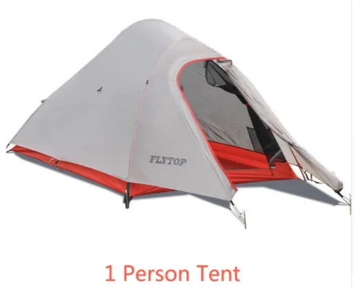 2 Person FLYTOP Сверхлегкий тентент для кемпинга 1-2 Persoon алюминиевый полюс 20D кремниевый водостойкий открытый Jacht Vissen Toeristische Wandelen T - Цвет: 2 Person