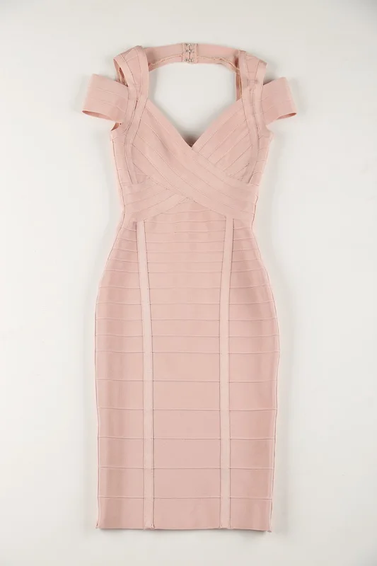 Оптовая продажа новинка 2016 года Цвет телесный розовый платье карандаш с лямкой