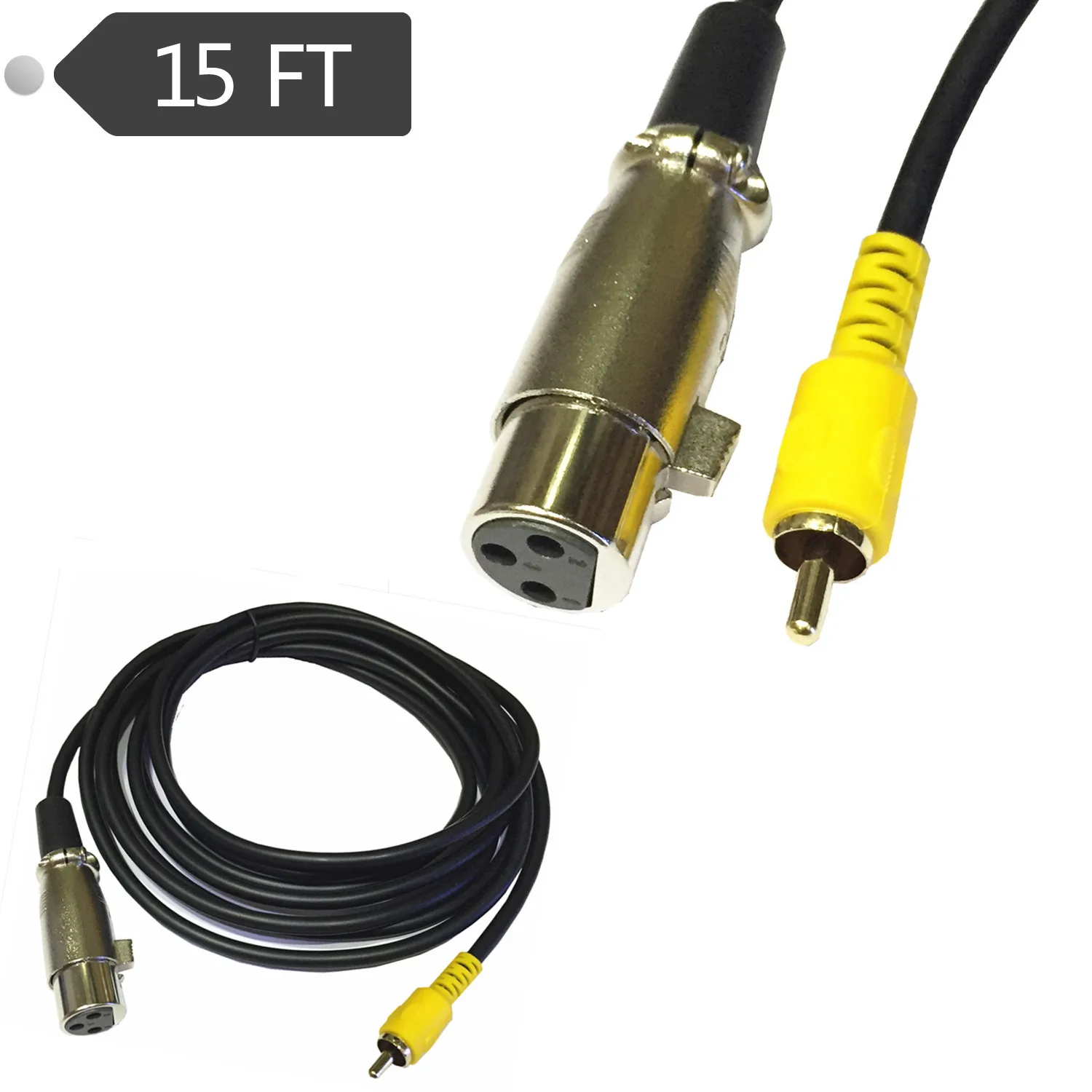 RCA к XLR лотоса карты Активный монитор линейных небалансных баланс аудио кабель 4 5