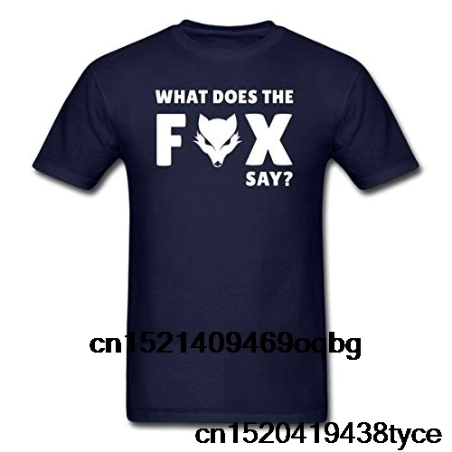 Мода 2018 хит продаж футболка Ylvis What does the Fox say из 100% хлопка с круглым вырезом