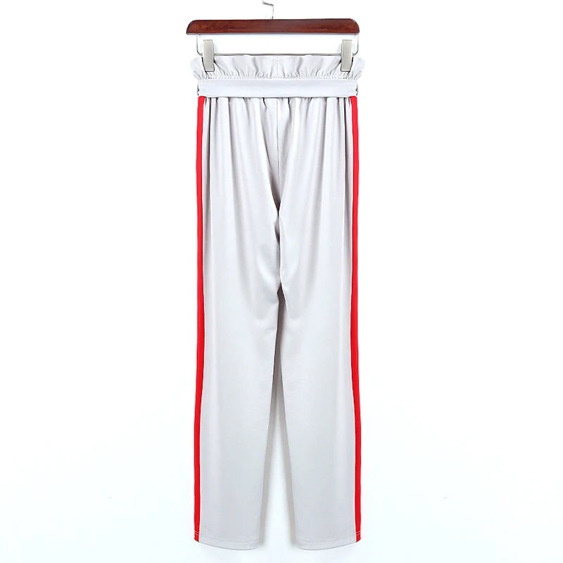 Women High Waist Harem Pants With Stripe Drawstring Casual Female Trousers Skinny Classic Sarouel Elegant Pantacourt | Женская одежда