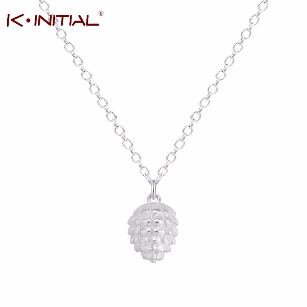Kinitial 925 Серебряная подвеска неправильной формы Очаровательные Подвески из