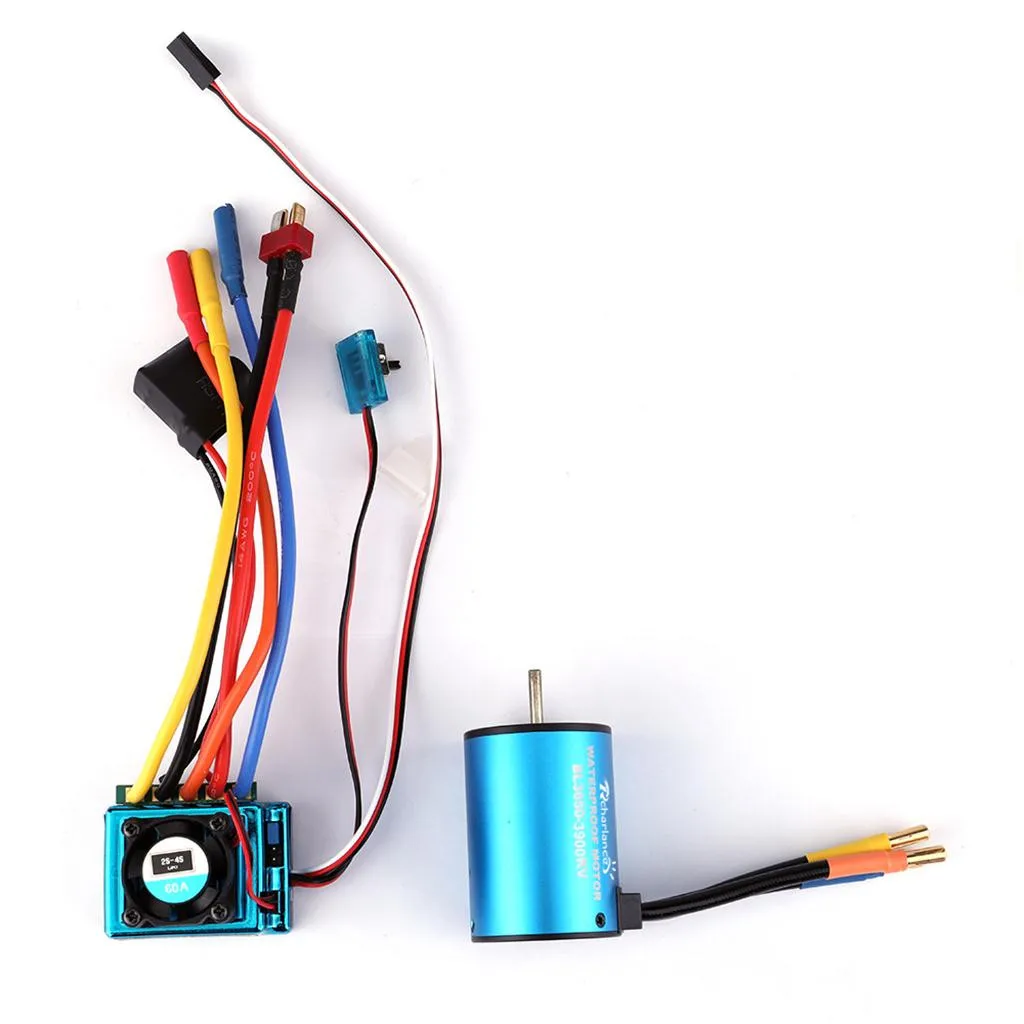 Водонепроницаемый 9T 4370KV бесщеточный мотор + 45A ESC для 1/10 RC автомобиль Лодка