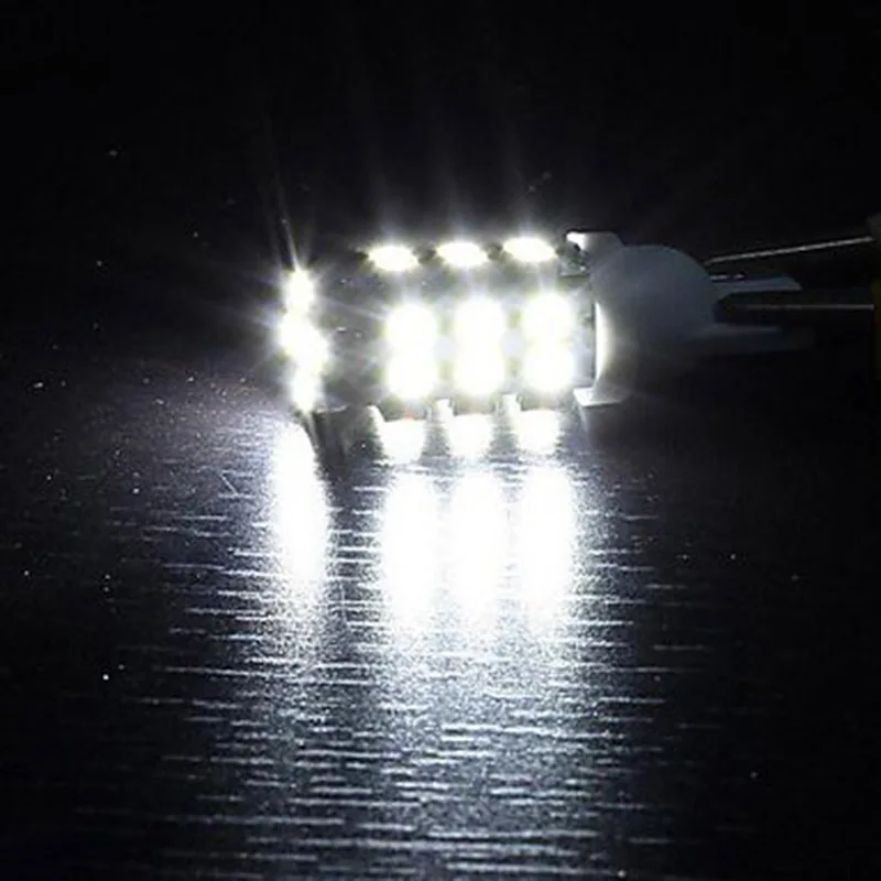 100 шт. белые светодиодные лампы T10 W5W 194 / 921 1210 28 SMD для автомобильной карты