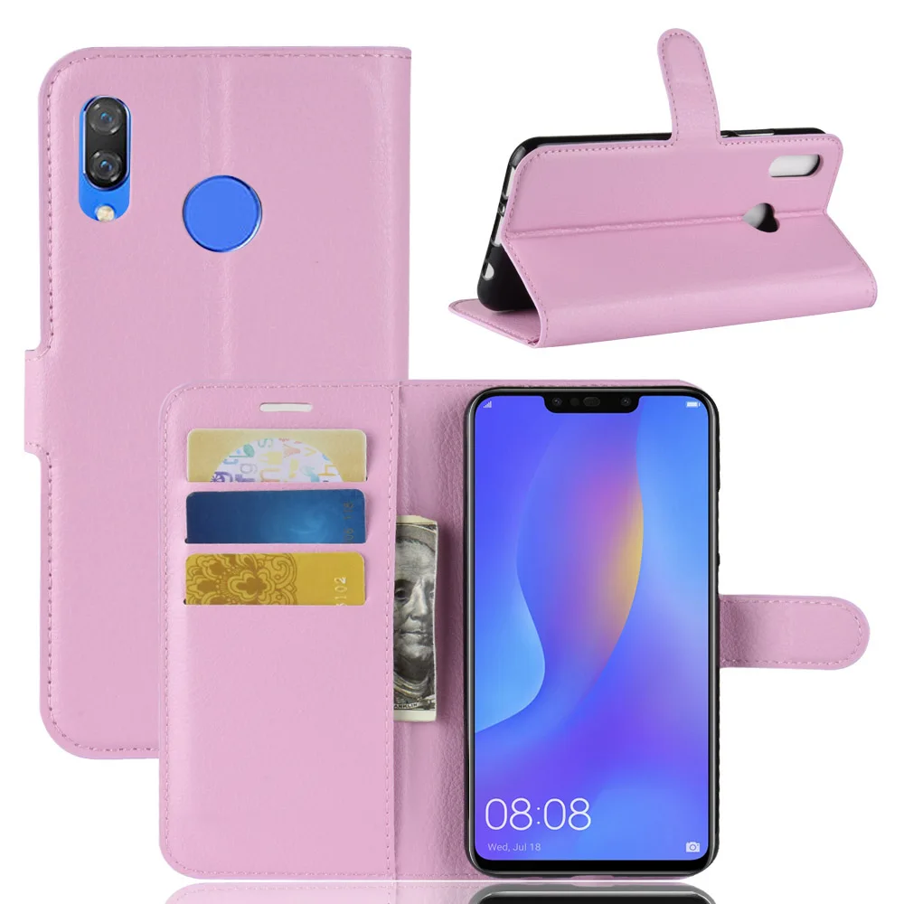 Мода откидная крышка для huawei nova3i caseNew мужские и женские кожаные чехол телефона с