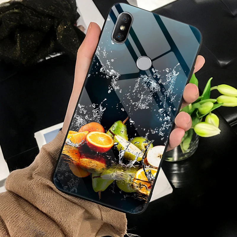 Чехол Starry sky для xiaomi mi 8 закаленное стекло жесткая задняя крышка мягкий край mi8