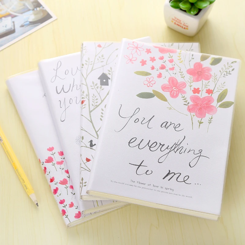 Милый блокнот с изображением одуванчика тюльпана цветочный дневник книжка