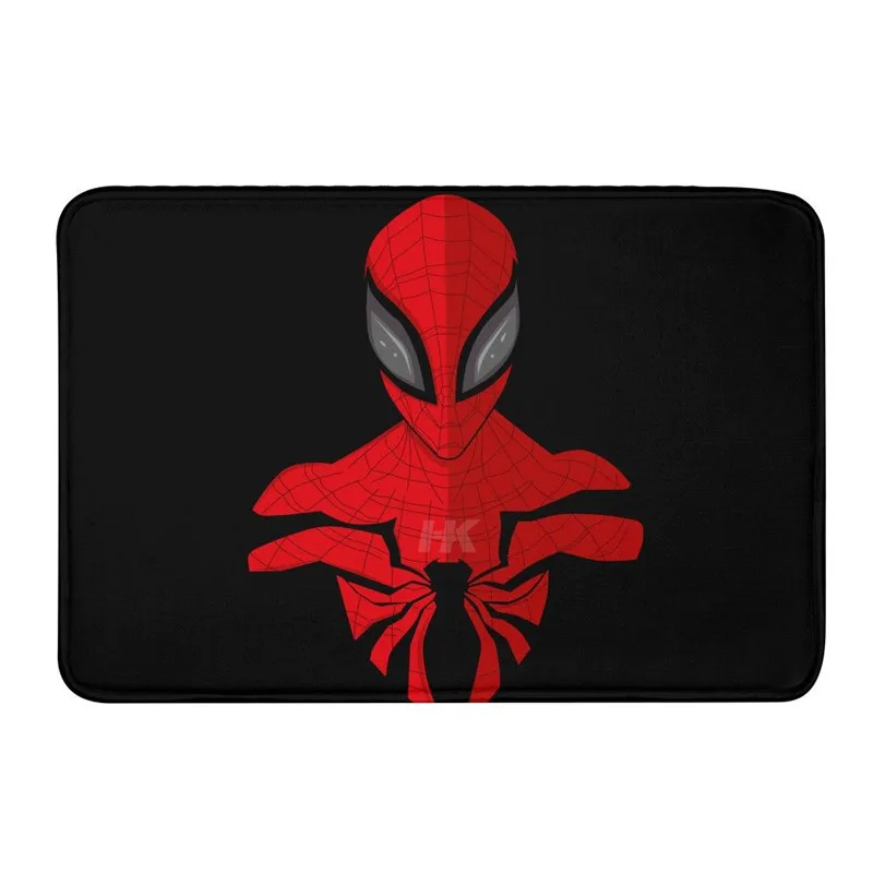Декоративный коврик для двери Marvel Spiderman с печатью 3D для ванных комнат, мягкий, антикорковый, стиральный, для кухни, гостиной, ковры для ступеней.